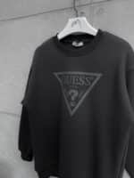 G&S Göğüs Baskılı 3 İplik Oversize Sweatshirt – Antrasit - Görsel 3