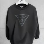 G&S Göğüs Baskılı 3 İplik Oversize Sweatshirt – Antrasit