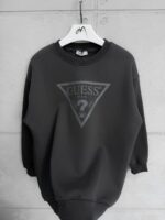 G&S Göğüs Baskılı 3 İplik Oversize Sweatshirt – Antrasit