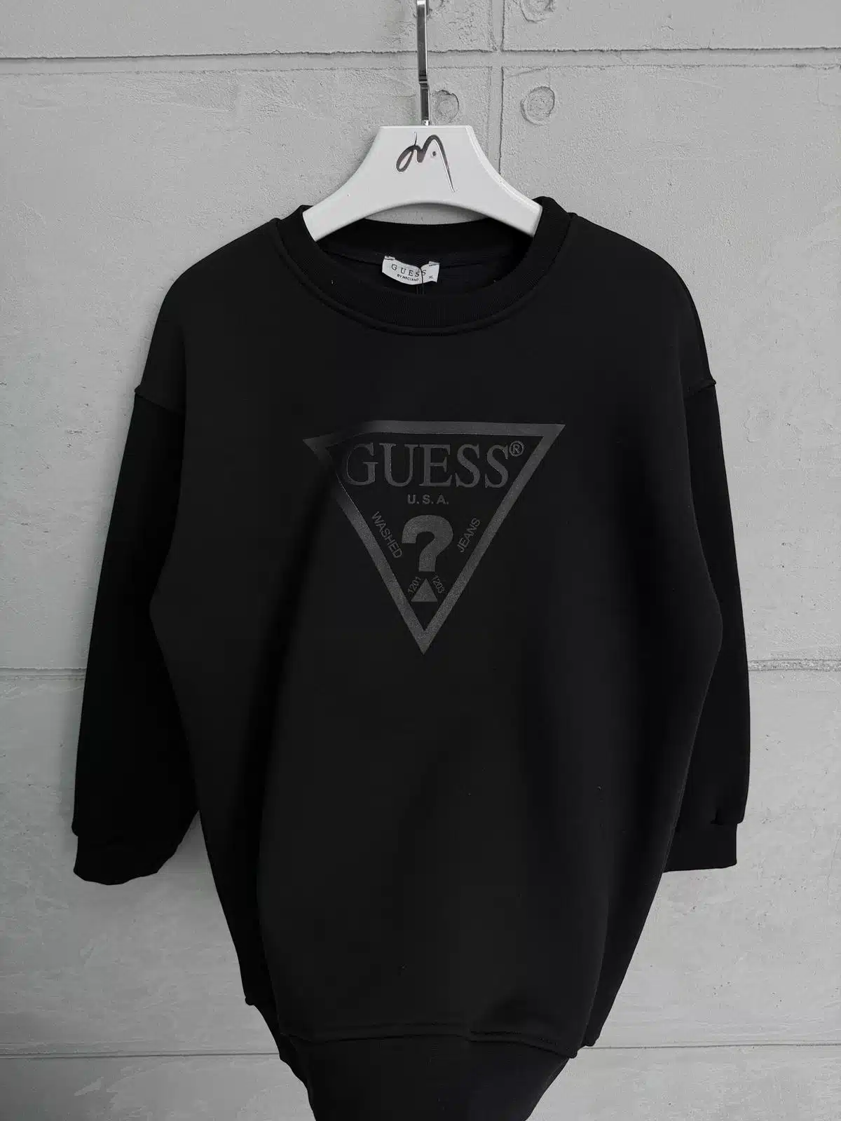 WhatsApp Image 2026-08-31 at 23.50.45 (1) G&S Göğüs Baskılı 3 İplik Oversize Sweatshirt – Siyah - Görsel 1
