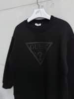 G&S Göğüs Baskılı 3 İplik Oversize Sweatshirt – Siyah - Görsel 3