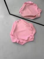 ST Göğüs & Sırt Nakışlı 3 İplik Oversize Sweatshirt – Pembe - Görsel 2