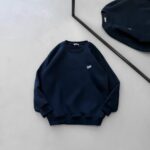 ST Göğüs & Sırt Nakışlı 3 İplik Oversize Sweatshirt – Lacivert