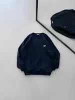 ST Göğüs & Sırt Nakışlı 3 İplik Oversize Sweatshirt – Lacivert