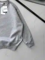 Premium İmzalı Seri Basic 3 İplik Oversize Sweatshirt – Gri - Görsel 4