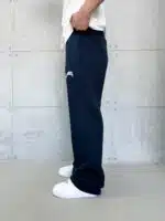 ASFSTUDIOS Lastikli Stoper Paça Baggy 3 İplik Eşofman - Lacivert - Görsel 4