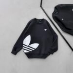 AD Göğüs & Yan Baskılı 3 İplik Oversize Sweatshirt – Antrasit