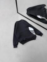 AD Göğüs & Yan Baskılı 3 İplik Oversize Sweatshirt – Antrasit - Görsel 2