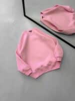 RL  Nakış Detaylı 3 İplik Oversize Sweatshirt – Pembe - Görsel 3