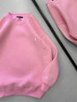 RL  Nakış Detaylı 3 İplik Oversize Sweatshirt – Pembe - Görsel 2