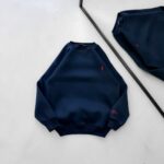 RL  Nakış Detaylı 3 İplik Oversize Sweatshirt – Lacivert