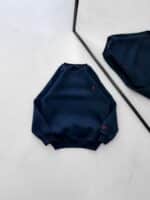 RL  Nakış Detaylı 3 İplik Oversize Sweatshirt – Lacivert