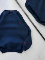 RL  Nakış Detaylı 3 İplik Oversize Sweatshirt – Lacivert - Görsel 2