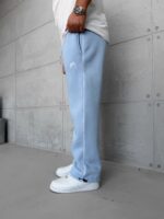 Premium İmzalı Seri Arabiyeli Lastikli Stoper Paça Baggy 3 İplik Eşofman - Bebe Mavisi - Görsel 3