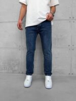 Premium İmzalı Seri Slim Fit Pantolon - Orta Mavi - Görsel 2