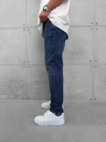 Premium İmzalı Seri Slim Fit Pantolon - Orta Mavi - Görsel 3