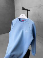 NK Nakış Detaylı Arabiyeli 3 İplik Sweatshirt – Bebe Mavi - Görsel 4