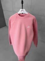 NK Nakış Detaylı Arabiyeli 3 İplik Sweatshirt – Pembe