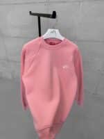 NK Nakış Detaylı Arabiyeli 3 İplik Sweatshirt – Pembe - Görsel 4