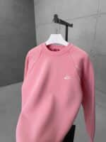 NK Nakış Detaylı Arabiyeli 3 İplik Sweatshirt – Pembe - Görsel 3
