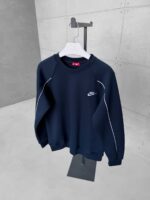 NK Nakış Detaylı Arabiyeli 3 İplik Sweatshirt – Lacivert - Görsel 2