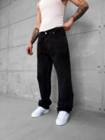 Premium İmzalı Seri Baggy Pantolon - Koyu Taşlamlı Füme 2015