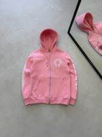 CRTZ Baskılı 3 İplik Kapüşonlu Hırka – Pembe - Görsel 2