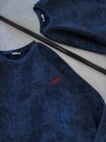 ST Gögüs Nakış Detaylı Arabiyeli Yıkamalı 3 İplik Sweatshirt –  Lacivert - Görsel 2