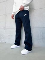 NK Tech Fleece 3 İplik Baggy Eşofman - Lacivert - Görsel 3