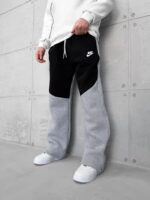 NK Tech Fleece 3 İplik Baggy Eşofman - Gri - Siyah