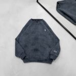 RL Gögüs Nakış Detaylı Yıkamalı 3 İplik Sweatshirt –  Antrasit