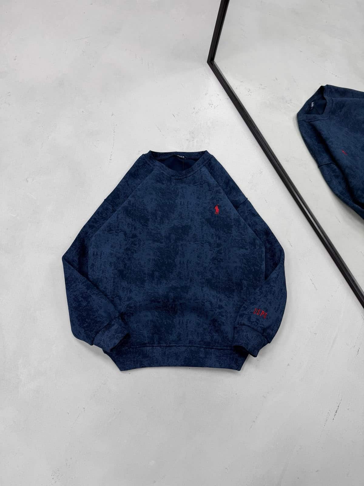WhatsApp Image 2026-10-15 at 13.57.44 (2) RL Gögüs Nakış Detaylı Yıkamalı 3 İplik Sweatshirt – Lacivert - Görsel 1