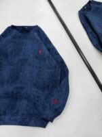 RL Gögüs Nakış Detaylı Yıkamalı 3 İplik Sweatshirt –  Lacivert - Görsel 3