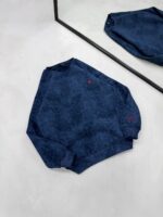RL Gögüs Nakış Detaylı Yıkamalı 3 İplik Sweatshirt –  Lacivert - Görsel 2
