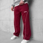 AsfCult Arabiyeli 3 İplik Baggy Eşofman - Bordo