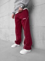 AsfCult Arabiyeli 3 İplik Baggy Eşofman - Bordo - Görsel 2
