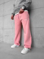 AsfCult Arabiyeli 3 İplik Baggy Eşofman - Pembe - Görsel 2