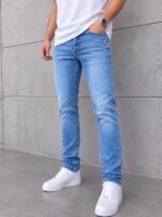 DG Signature  Skinny Jeans Kot Pantolon (İndirimli Outlet Ürünü ) - Buz Mavisi