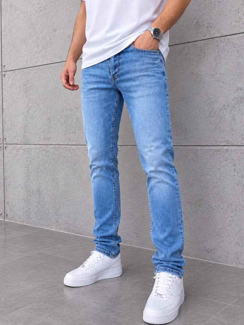 WhatsApp Image 2026-10-17 at 11.37.09 (2) DG Signature Skinny Jeans Kot Pantolon (İndirimli Outlet Ürünü ) - Buz Mavisi - Görsel 1