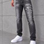LV Signature  Skinny Jeans Kot Pantolon (İndirimli Outlet Ürünü ) - Siyah