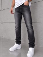 LV Signature  Skinny Jeans Kot Pantolon (İndirimli Outlet Ürünü ) - Siyah