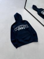 CRTZ Sırt Baskılı 3 İplik Kapüşonlu Hırka – Lacivert - Görsel 2