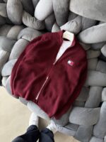 TM Tam Fermuarlı Premium Triko Hırka - Bordo