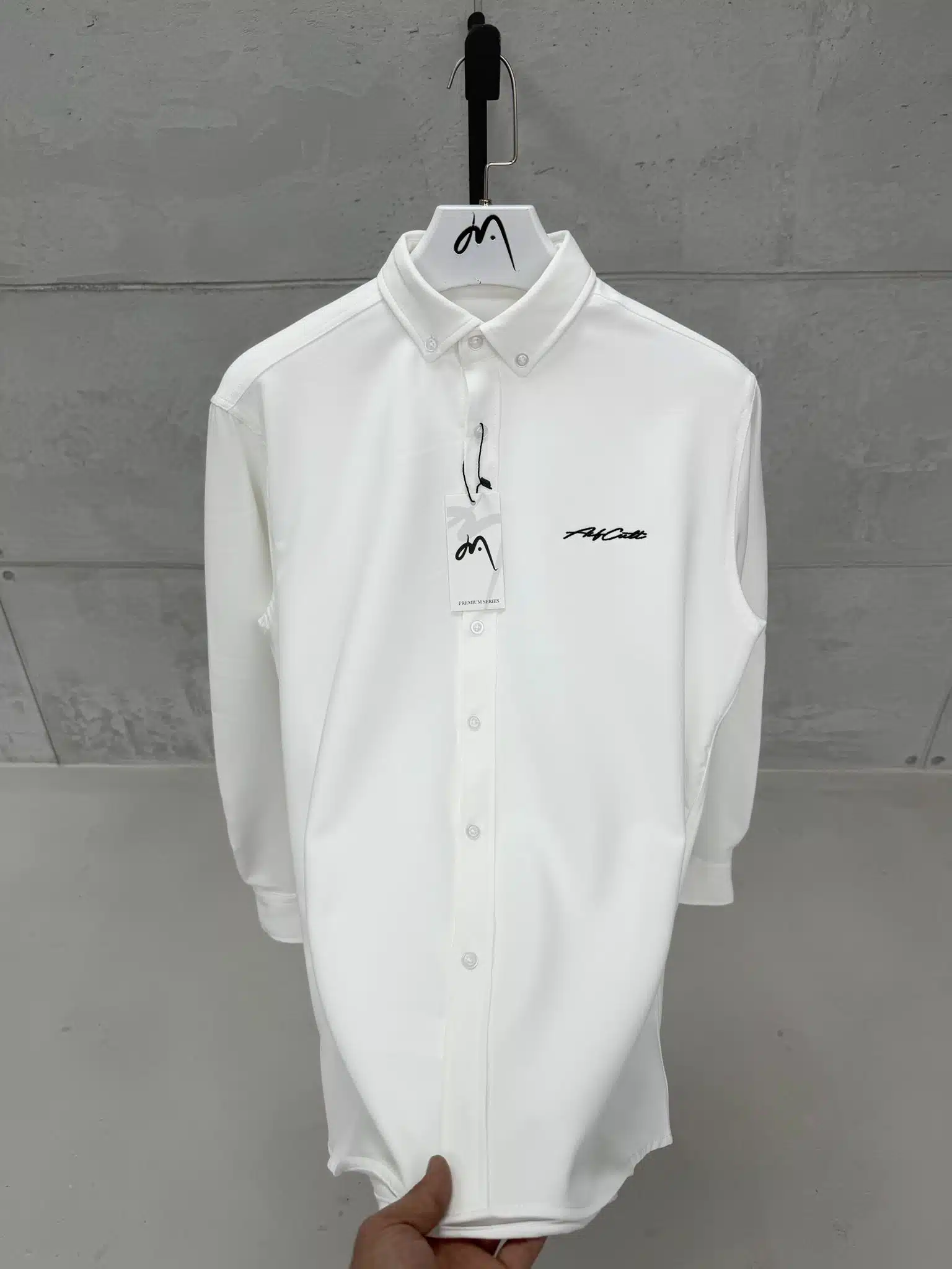 YRTYRTY CLTR Premium Doubleface Gömlek - Beyaz - Görsel 1