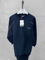 ASFCULT Nakış Detaylı Arabiyeli 3 İplik Sweatshirt – Lacivert