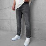 Premium İmzalı Seri Slim Fit Pantolon - Füme