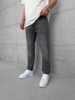 Premium İmzalı Seri Slim Fit Pantolon - Füme