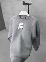 ASFCULT Nakış Detaylı Arabiyeli 3 İplik Sweatshirt – Gri - Görsel 3