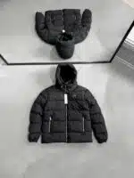 CK Kapşonlu Şişme Mont – Siyah