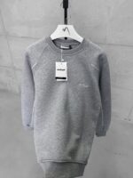ASFCULT Nakış Detaylı Arabiyeli 3 İplik Sweatshirt – Gri